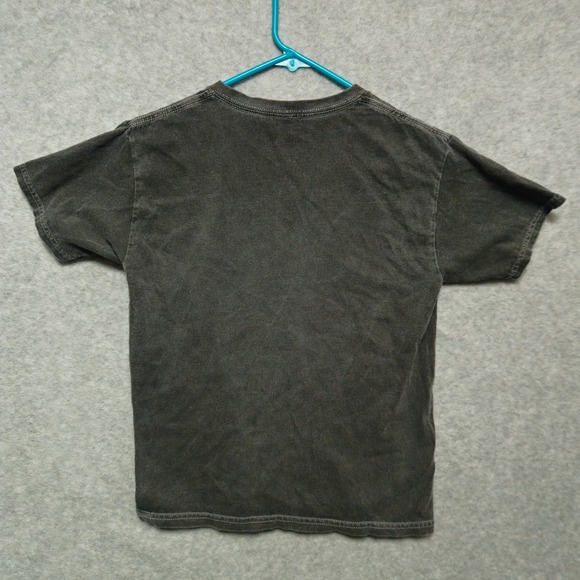 NIRVANA Youth Medium Womens Small Shirt Black Pink Smiley Face Band Grunge Rock - Picture 2 of 4